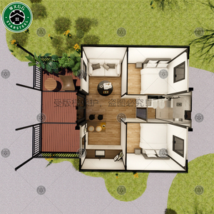 Casa Contenedor Prefabricada Moderna, Expandible, con Acabado en Madera, Lista para Habitar, con Múltiples Dormitorios y Balcón, Villa Prefabricada Portátil - Product Image 2