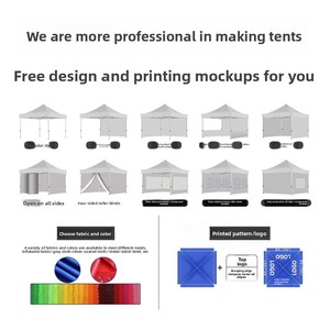 Tenda Kain Promosi Luar Ruangan untuk Pameran Acara, Tenda Lipat dengan Logo Cetak, Tenda Peneduh, Penggunaan Lintas Negara - Product Image 3