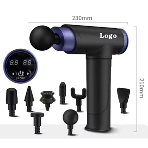 Pistola de Masaje Muscular Eléctrica Mini Profesional con Logotipo Personalizado al por Mayor, Juego de Pistola de Masaje Fascial de Percusión para el Cuerpo - Product Image 2