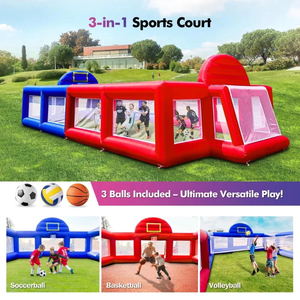 Cancha de Fútbol Inflable Gigante de PVC Comercial, Campo de Fútbol de Jabón, Cancha de Voleibol, Deportes Acuáticos, Parque Infantil al Aire Libre - Product Image 2