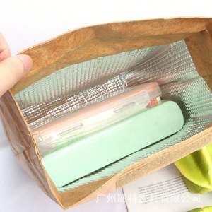 Baoren Custom Eco-Friendly Neopreno Lunch Pan Sandwich Bag Isoterma congelable con papel Dupont Tyvek y para cinta de velcro - Product Image 2