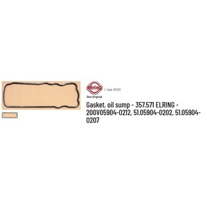 ปะเก็นอ่างน้ำมันเครื่อง Sinotruk รุ่น 2002V05904-0212 ยางสำหรับซ่อมเครื่องยนต์รถบรรทุก - Product Image 4