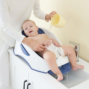 Mode bébé siège de bain en plastique bébé baignoire nouveau-né bébé baignoire support siège shampooing chaise enfants chaise de <span class=keywords><strong>barbier</strong></span> - Product Image 4