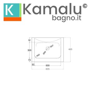 60.5 cm Matt <b>Black</b> Keratek KK-6005NEL Kamalu Built-In Bathroom Vanity <b>Sink</b> - Product Image 2