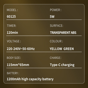 เครื่องโกนหนวดไฟฟ้า DSP 60125 ใบมีดเดี่ยวกันน้ำ IPX7 แบบชาร์จได้สำหรับผู้ชายสีเขียวและสีเหลือง - Product Image 4