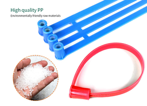 Sceau en plastique pour vêtements, bande de scellement en plastique avec logo et numéro de série, scellés de sécurité jetables en plastique - Product Image 2