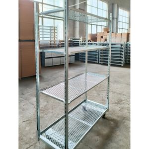 Chariot danois chariot de transport de plantes de pépinière Chariot de serre et avec 4 roues Chariot à fleurs support de pépinière - Product Image 3