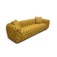 Canapé Chester Moon Timberight de luxe italien, capitonné avec des boutons en diamant, surdimensionné, pour salon, villa, hôtel