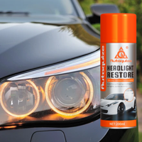 AUTOQUIZE Kit Restorasi Lampu Depan Canggih Lapisan Keramik Penghilang Goresan Semprotan Pelapis Transparan Pembersih Lampu Depan Mobil