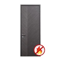 Porte intérieure en teck ignifuge, couleur unie, moderne et personnalisable, résistante à l'humidité et insonorisée, idéale pour chambre, école, supermarché