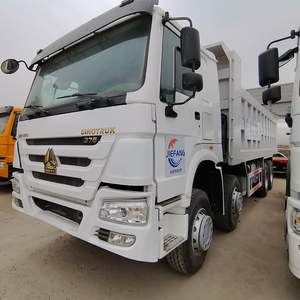 Camion à benne basculante de Sinotruk HOWO 8x4, transport blanc de camion lourd du sable et gravier pour l'ingénierie et la construction - Product Image 3