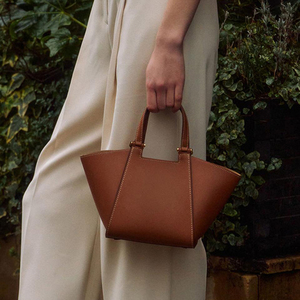 Bolso de Mano Tipo Cubo de Piel Vegana con Logotipo Personalizado, para Mujer, de Lujo, con Asa Superior, a la Moda - Product Image 4