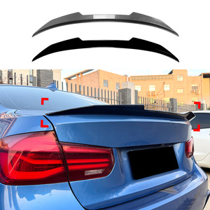 Bmw Rear Spoiler Piano Black Carbon Fiber Texture Ducktail Trunk Lip For F30 F35 2013 2019 Psm Models - Product Image 1