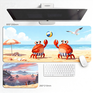 แผ่นรองเมาส์ผ้านุ่มสบายพร้อมสายยืดเรียบสำหรับสำนักงานและเล่นเกม - Product Image 1