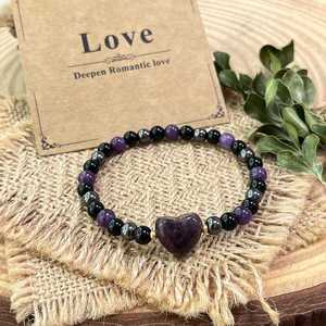 Pulsera de Piedra Natural con Cuentas de Vidrio Coloridas, Serenidad y Calma, Exportador Experimentado, Suministro Integral - Product Image 5