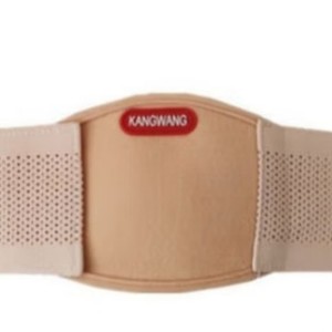 Faja Abdominal Kangwang de Algodón, Soporte Lumbar Postoperatorio, Banda de Compresión para Hernia, Color Blanco Hueso - Product Image 1