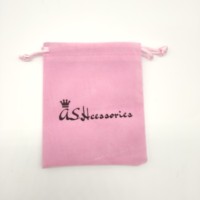 Pochette à bijoux en daim avec Logo imprimé de haute qualité