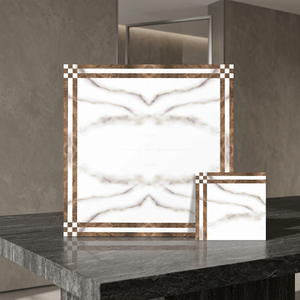 Marque Vistaar Carreaux de sol numériques brillants en céramique 12x12 30x30cm Porcelaine pour la construction de bâtiments commerciaux - Product Image 1