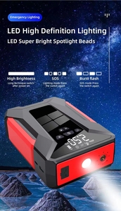 Công suất cao 48000mAh xe gắn bơm phát hiện áp suất lốp nhảy khởi động với nguồn điện khẩn cấp - Product Image 6