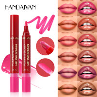 Crayon double embout pour les lèvres et le contouring – Formule hydratante longue durée et repulpante, application facile de la couleur