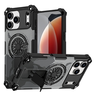 Estuches de teléfono a prueba de golpes para <span class=keywords><strong>Iphone</strong></span> 17 Pro Max 16 Pro Max Soporte de soporte incorporado 2025 - Product Image 1
