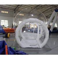 Tente Igloo gonflable transparente, dôme en Pvc