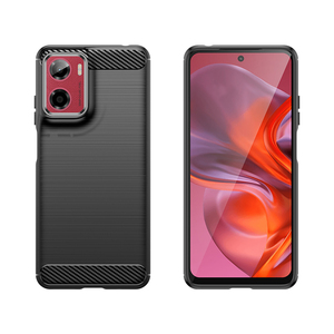 Fibra de carbono a prueba de golpes TPU contraportada funda de teléfono para Moto G05 - Product Image 3