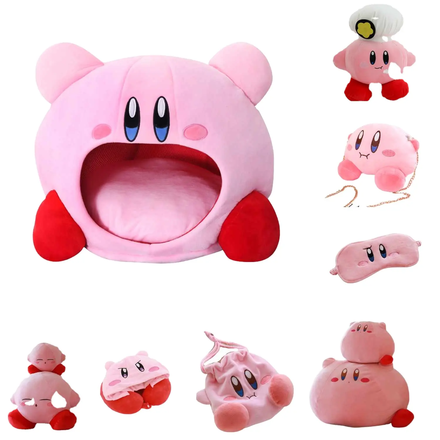 Kirby peluş oyuncak oyun karakter bebek peluş kolye anahtarlık kız hediye toptan