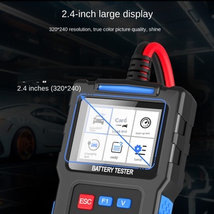 JDiag BT300 2.4 인치 범용 다기능 자동차 배터리 시작 테스트 및 충전 테스트 자동차 배터리 테스터 12v 24v 48v - Product Image 5