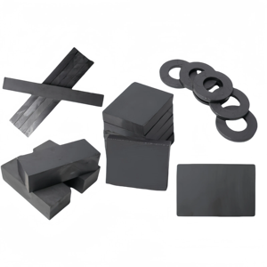 Imán de ferrita de cerámica de alta calidad 100*100*10mm hoja magnética de calidad suave de alta potencia personalizada imán de precio de fábrica de China - Product Image 2