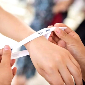 Braccialetti in Raso Monouso Tinta Unita - Braccialetti Personalizzabili con Logo per Eventi, Feste e Festival - Product Image 3