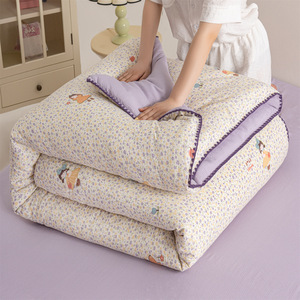 Piumino a doppio strato in garza per mamme e neonati, stampato in twill, con imbottitura in cotone Xinjiang, caldo e spesso, per tutte le stagioni - Product Image 2