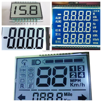Module d'affichage LCD industriel HTN haute luminosité pour panneau d'instrumentation extérieur, affichage LCD TN à segments pour température et humidité