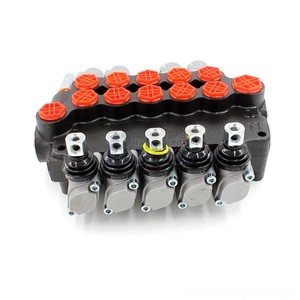 วาล์วควบคุมทิศทางไฮดรอลิกแบบหลายทางรวม P80-G34-G12-2QTW-YW-2QTW ขนาด 80 ลิตร/นาที แบบหกทาง ควบคุมด้วยมือ - Product Image 2