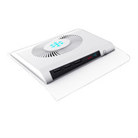 Ventilateur de refroidissement USB Plug-and-Play pour PS5 Slim Console Voyant lumineux Ventilateur intelligent avec 3 Hub Usb pour accessoires de jeu PS5 Slim
