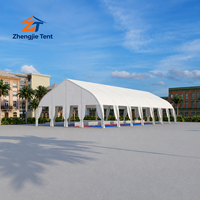 Tenda Olahraga Lengkung Tahan Lama untuk Fasilitas Latihan Pickleball, Penutup Lapangan Atletik, Rangka Aluminium, Desain Modular