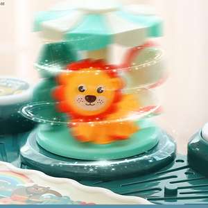 Bébé rotatif musique Piano jouets activité Table enfants lumière son clavier jouant enfants multifonction orgue électronique - Product Image 3