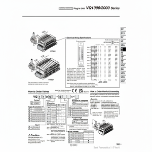 Pièces pneumatiques VQ2B01-51 d'électrovanne pneumatique SMC - Product Image 1