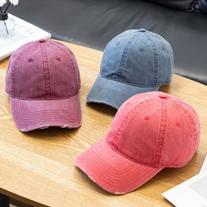 Gorras de Béisbol Vintage al por Mayor, 100% Algodón, Ajustables, Unisex, Personalizables con Logotipo Bordado, Gorras Deportivas - Product Image 1