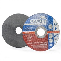 Meuleuse d'angle SKILFUL 4,5 pouces 115x3x22mm, disque de coupe abrasif en acier, disque de coupe plat en acier inoxydable