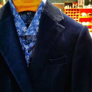 Blazer de Terciopelo 100% Algodón Transpirable con Media Forro de Lona para Hombre, Fabricante ODM de EE. UU. con 21 Años de Experiencia, MOQ Bajo, Corte Ajustado, Chaqueta Deportiva para Boda y Fiesta - Product Image 6