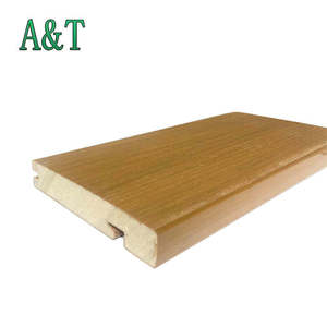 Antideslizante No deformación Asa Pvc Doble Co-Extrusión 3D Relieve Solid Wpc Deck - Product Image 2