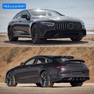 Kit carrosserie LD en fibre de carbone pour Mercedes <span class=keywords><strong>AMG</strong></span> <span class=keywords><strong>GT</strong></span> 50 53 <span class=keywords><strong>43</strong></span> couteau à vent avant lèvre arrière jupe latérale spoiler top wing - Product Image 4