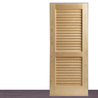 Porte à Battants Intérieure Pré-Assemblée à 2 Panneaux en MDF, Design Moderne, 76x203 cm, Personnalisable, pour Maison, Porte à Battants en Bois