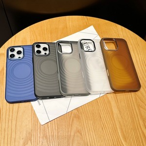 Wave Pattern Minimalist PC Phone Case for <b>iPhone</b> 16 15 <b>14</b> <b>Pro</b> Max Transparent Frosted Finish Protection Cover - Product Image 4