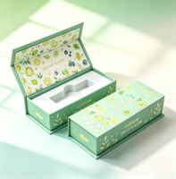 Boîtes d'emballage en papier pliables personnalisées en gros pour emballages jetables de 0,5 ml et 1 ml, boîtes en carton pliables élégantes