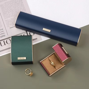 Blue Flip Jewelry <b>Box</b> Fashion Ring Necklace Bracelet High-end <b>Earrings</b> Storage Special Clearance <b>Box</b> - Product Image 3