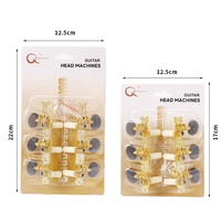 Classical Guitar String Nuts Metal One Pair Knob Guitar Tuning Accessories Blister Packaging Wholesale Musical Instruments