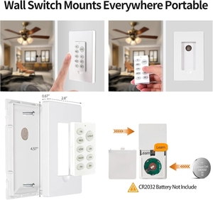 Telecomando del ventilatore da soffitto diretto in fabbrica, regolatore di velocità del ventilatore con certificazione, regolatore del ventilatore da soffitto - Product Image 4