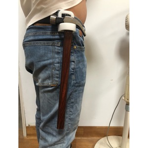 Hammer Hook Plastic <b>Tool</b> Storage Holder For <b>Carpenter</b> Scaffolder White Round Shape - Product Image 3